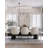 Industrial 3 Light LED Black Linear Chandelier
