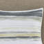 Courtepointe 6 pièces imprimée, jaune pour lit double / grand, rayures aquarelles, toucher doux, édredon réversible, literie rayée, confortable et chaleureuse-131220302