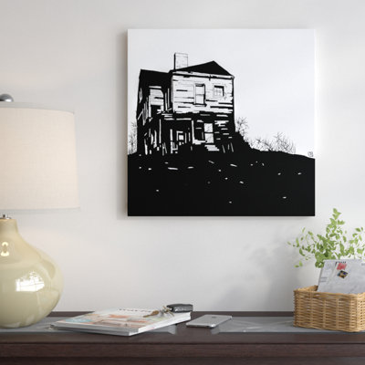 Peinture sur toile tendue, "house"