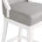 Ellie 19" Wide Solid Rubber Wood Frame Linen Fabric Counter Height Swivel Stool With Back-81515323-81515324