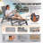Outdoor Chaise Lounge Chair 6 Position Adjustable Reclining Bench Lounger-763589524