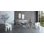 Chaise avec accoudoirs White Boucle-2103558382