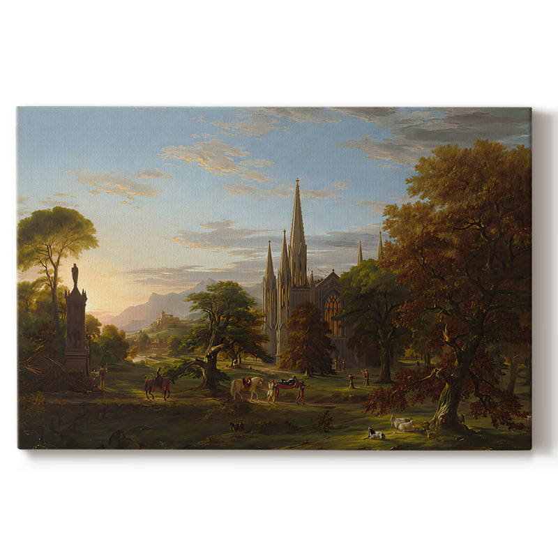 The Departure-Thomas Cole-Gallery Wrapped Canvas-1837, 18 x 27