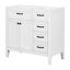 Meuble-lavabo 36 po sans lavabo, base d'armoire seulement, armoire de salle de bain avec tiroirs, structure solide et panneau de fibres à densité moyenne-1746517260
