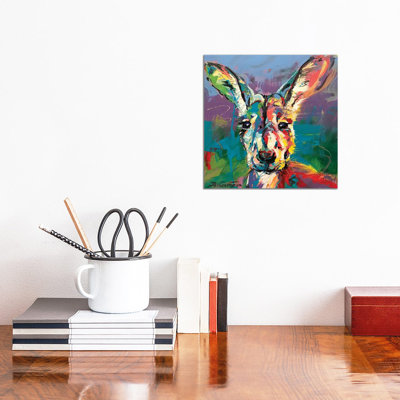 Kangaroo III by Jos Coufreur - Wrapped Canvas Gallery-Wrapped Canvas Giclée