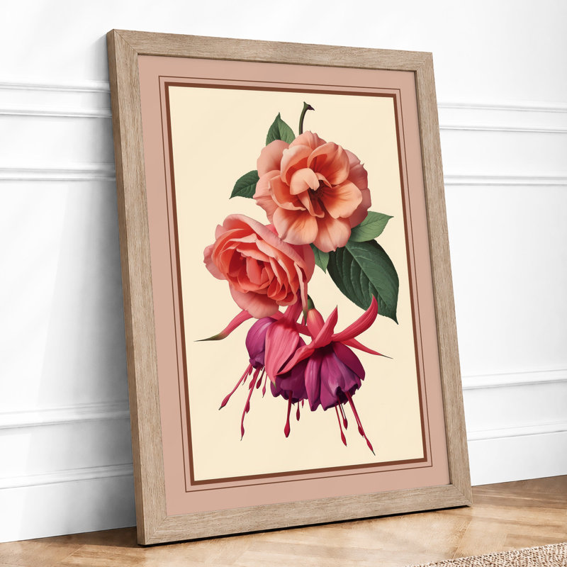 Study In Pink Botanical - Print, Oak, A4 - 29.7 x 21.0 cm