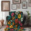 Jeté Doodle Bloom Delight - 1 pièce Sherpa Blan Premium-2074907482