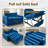 Masir 3 in 1 Convertible Pull Out Sleeper Sofa with Adjustable Backrest & Cupholders-1592183219