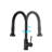Stainless Steel Kitchen Faucet, Matte Black, Pull Down Spray, Soap Dispenser, To Scratches And Rust, 360 Swivel Spout, 1.8Gpm Flow Rate Scratchproof & Rustproof,-1698619650