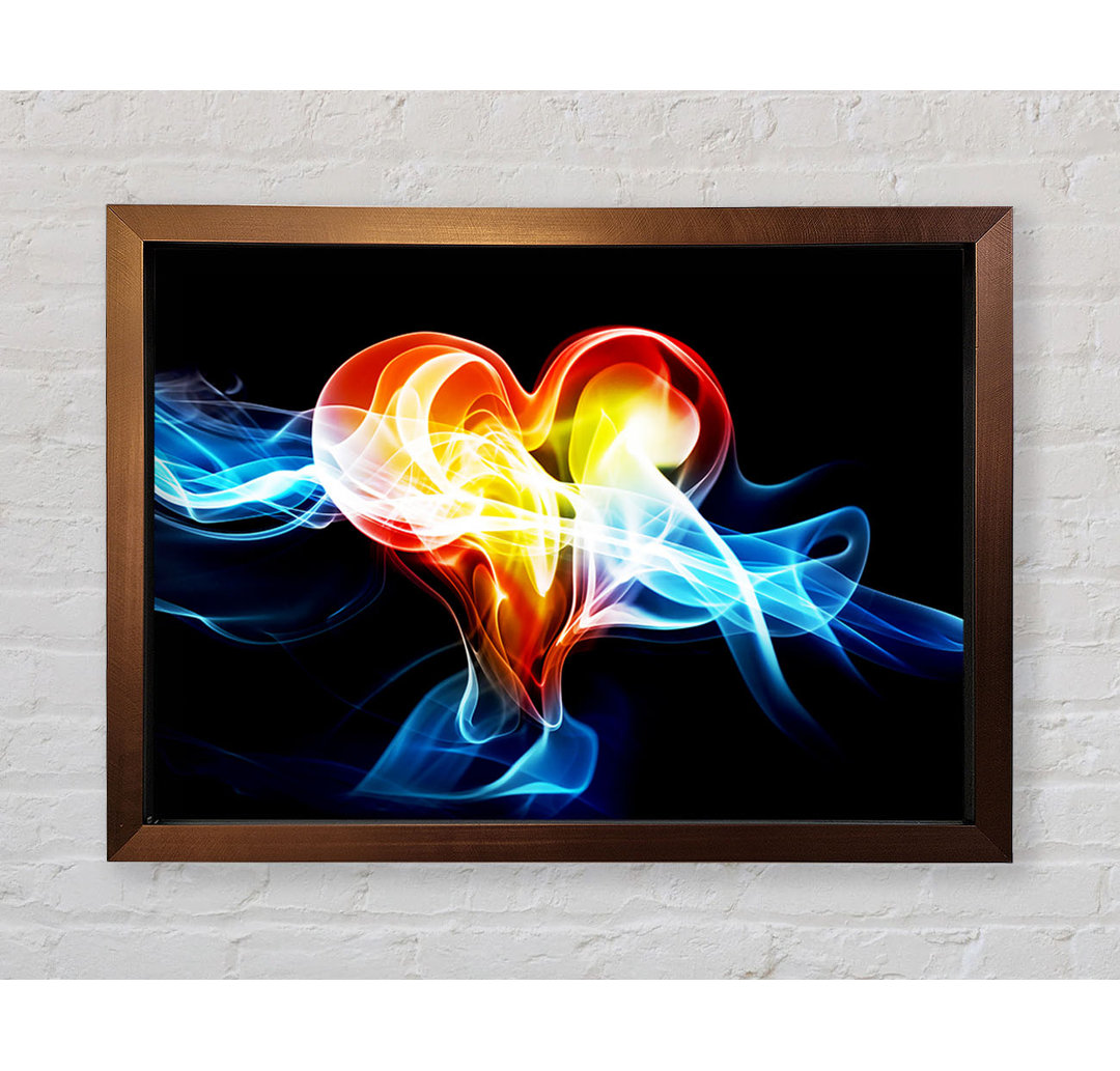 Lovers Heart Of Passion Gerahmter Druck Wandkunst