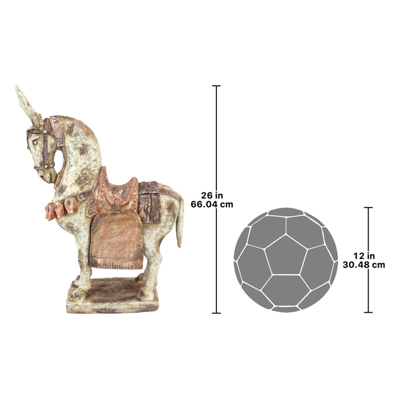 Statue de cheval caparaçonné six dynasties Tang