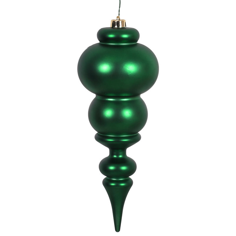 Ornement de Noël 14 po faîteau, Émeraude