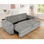 Grand canapé-lit de 91 po avec rangement, canapé 3 places moderne, convertible pour les petits espaces, le salon et la chambre à coucher, gris