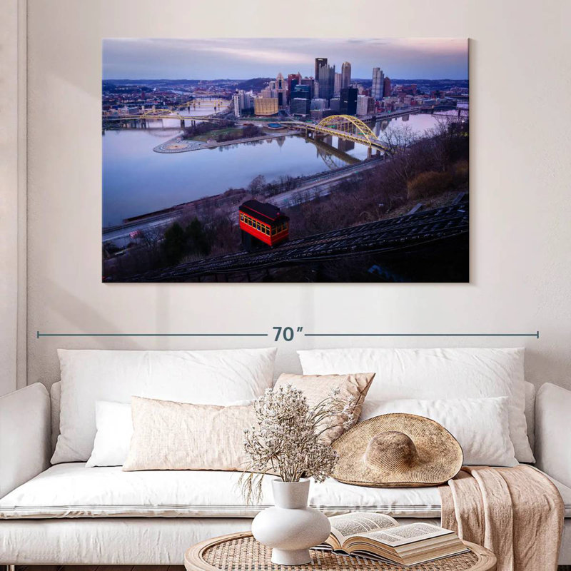 Sireci Overlooking Pittsburgh, 34" H x 51" W