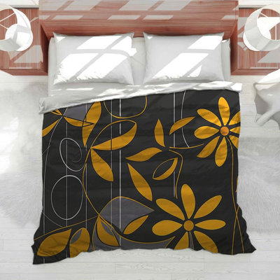 Autumn Garden Abstract Cotton Blend Comforter