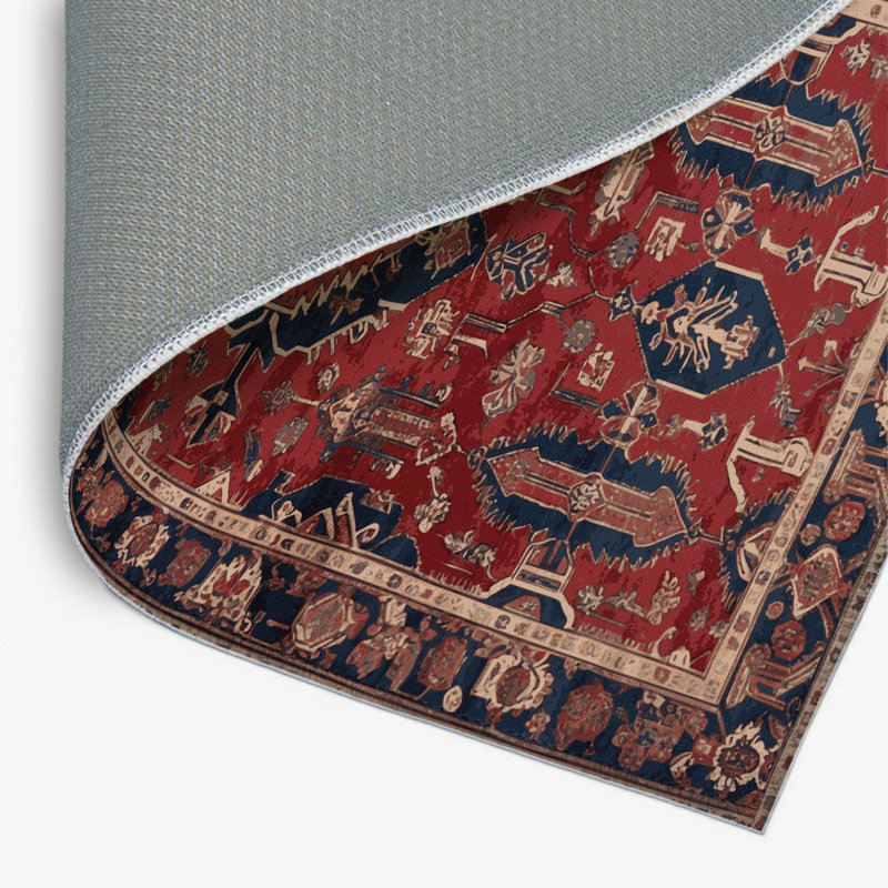 Tapis d'intérieur et d'extérieur brun Persian, Rectangulaire 2 pi x 3 pi