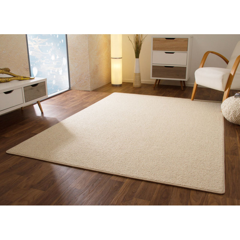 Wool Keynsham Rug in Beige, Rectangle 240 x 340cm