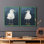«Night Gull I», reproduction encadrée de qualité supérieure - prête à être accrochée - aucun clou requis - aucun clou requis