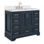 Ensemble de meuble-lavabo simple 42,25 po avec plateau en quartz Abshire-94668875