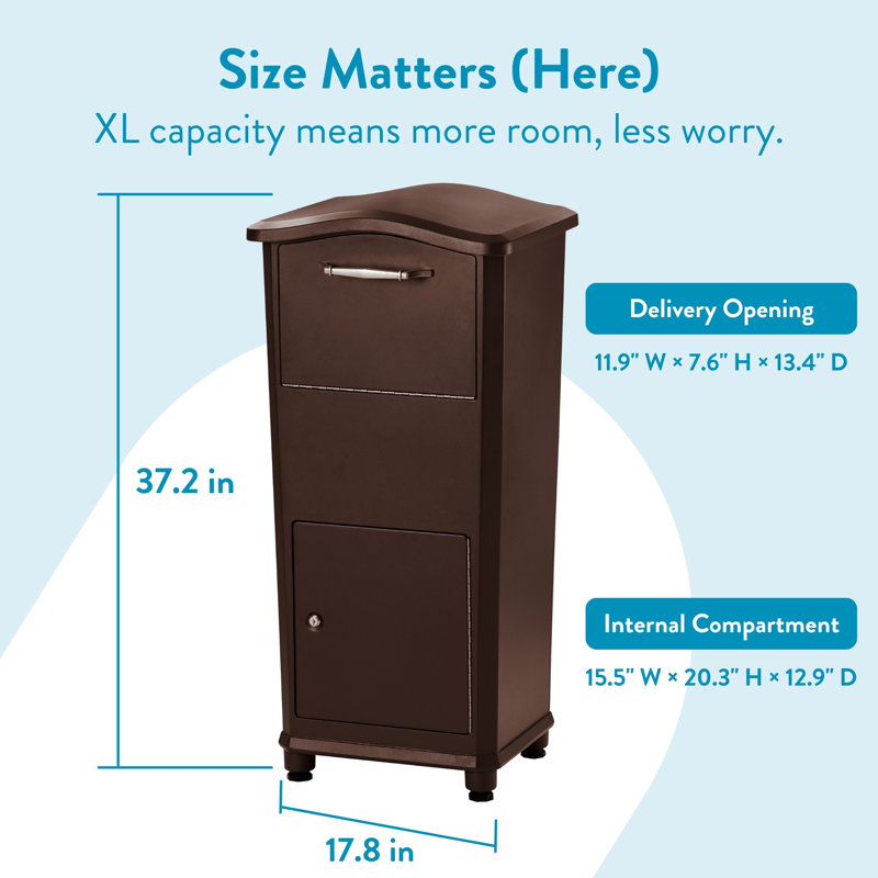 elephantrunk Parcel Drop Box Rubbed Bronze, Oil Rubbed Bronze