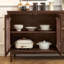 Buffet de rangement en bois massif rétro de style français-129098821