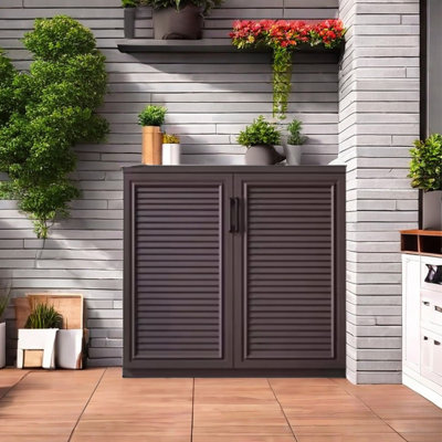 Aluminum Alloy Outdoor Waterproof Shoe Cabinet 12 Pair Shoe Storage Cabinet