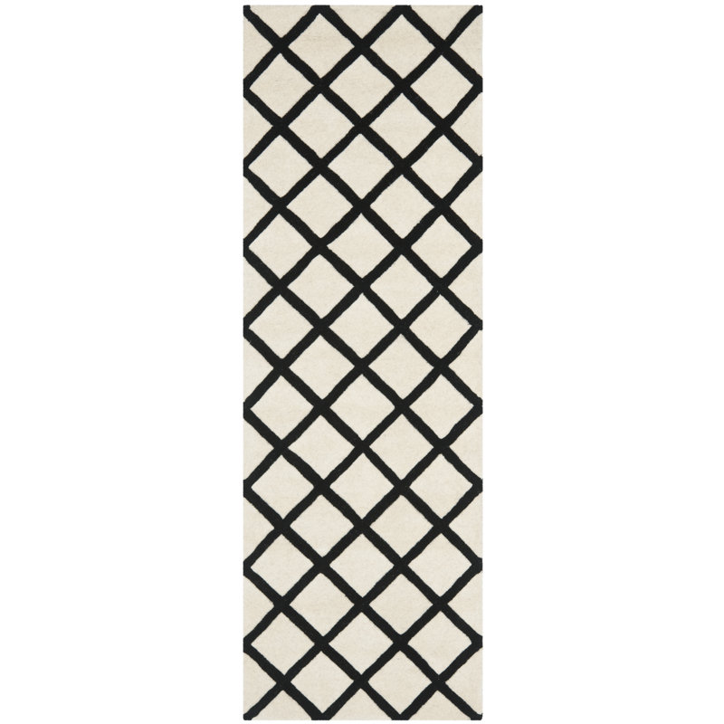 Teresita Hand Tufted Wool Geometric Rug, Runner 2'3" x 7'