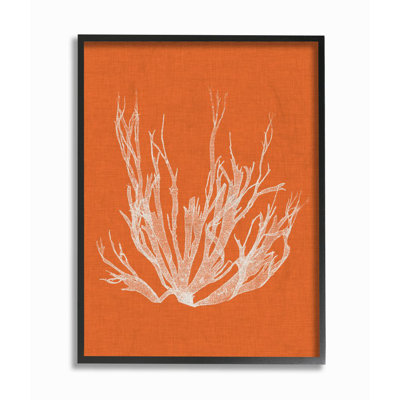 « corail, orange blanc beach », impression