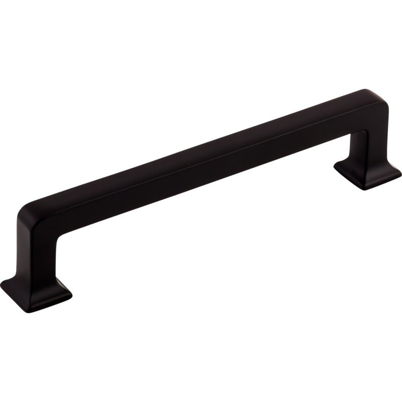 Ascendra 12" Center to Center Bar Pull, Flat Black, 5 1/16" Center to Center