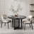 Round Solid Wood Dining Table with Rattan Pedestal-1808413182-1808413169