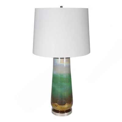 Lampe de table en verre D16x30 "