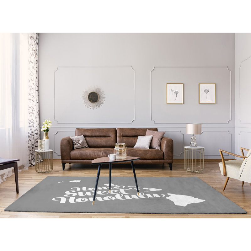 Tapis en poly-chenille honolulu hawaii, Rectangle 8 pi x 10 pi