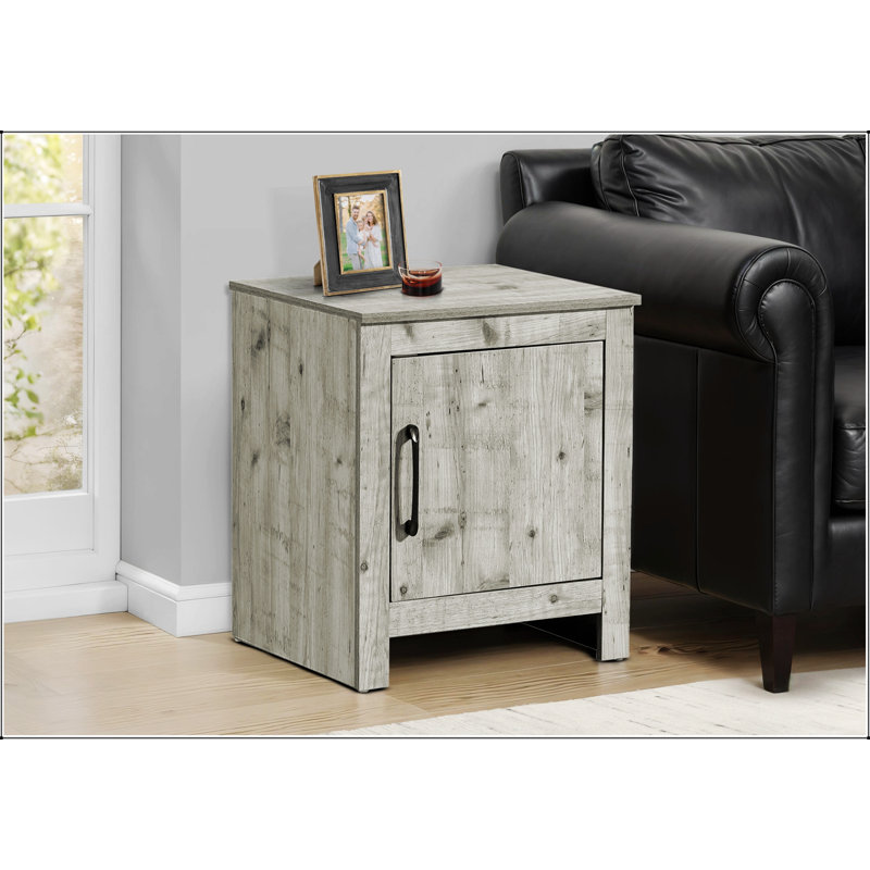 Table d'appoint rustique avec rangement de 22 pouces de hauteur, parfaite pour le salon et la chambre à coucher