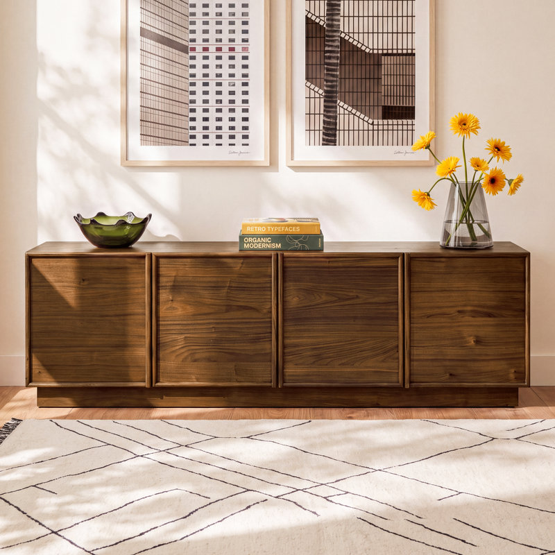 Collins 70" Media Console in Natural Walnut