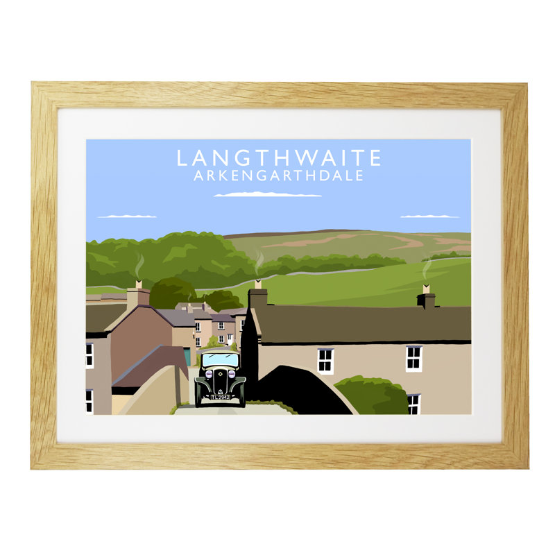 Richard O'Neil - Print, Oak Wood Frame, 44 cm H x 54 cm W x 2.2 cm D