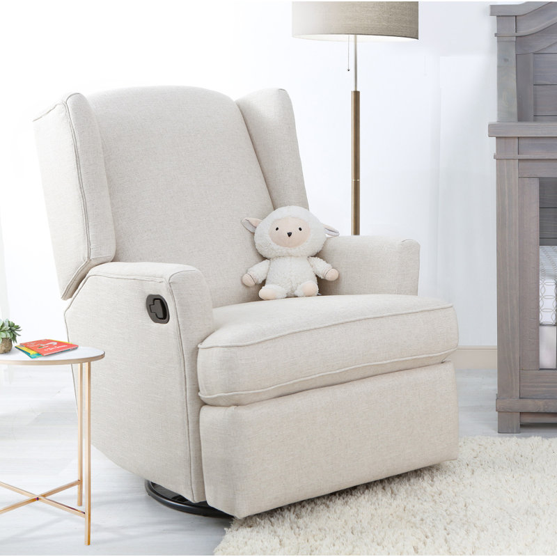 Swivel Reclining Glider, Canvas Polyester Blend
