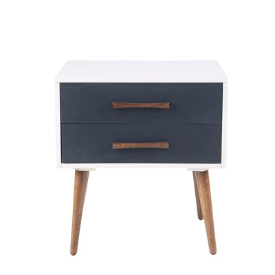 Table de chevet avec rangement Mid-Century
