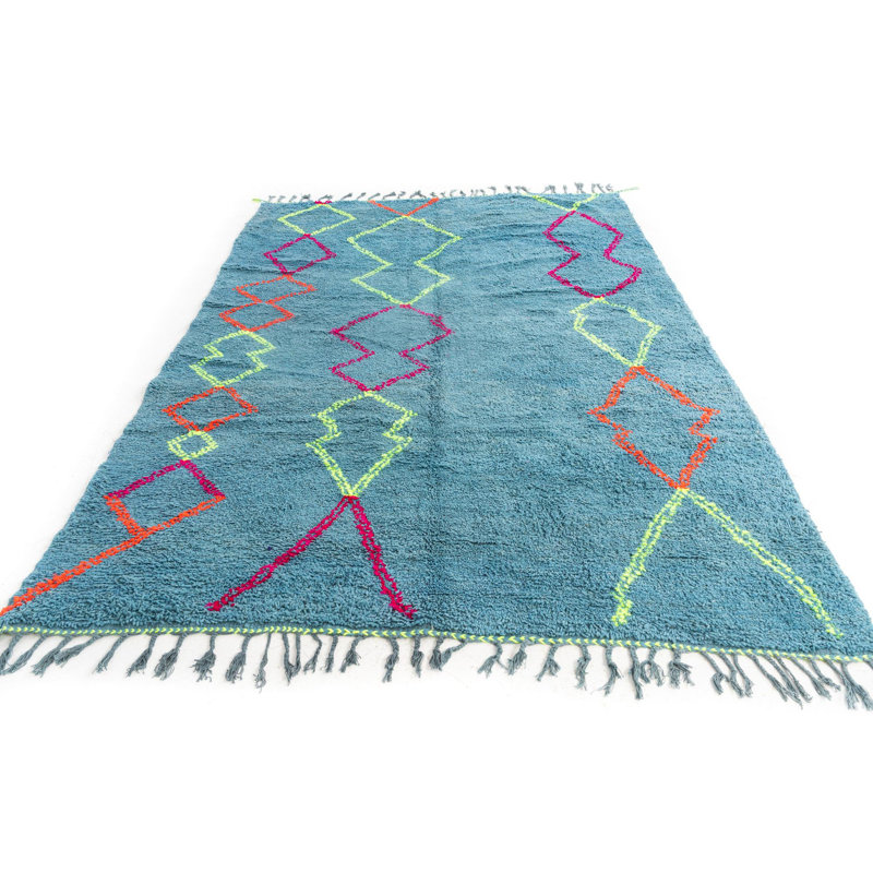 Tapis bleu Odea