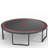 YC 12FT Trampoline Pumpkin- Ladder-Black Red