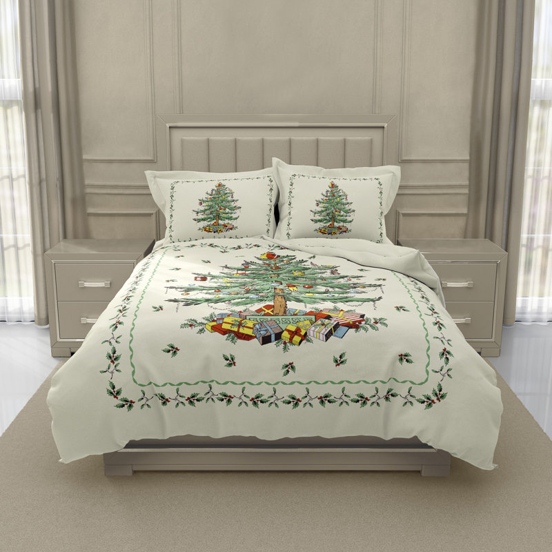Spode Full Sheet Set, Full/Double Sheet Set + 2 Pillow Cases,  Gnome Sweet Gnome 