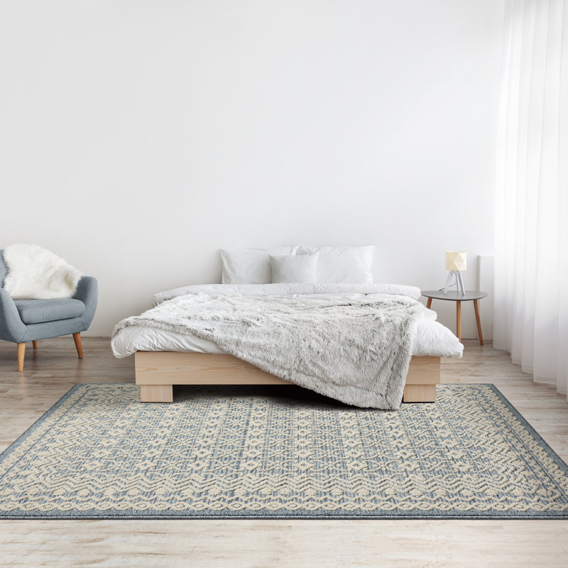 Moroccan Indoor Rug, Rectangle 6'7" x 9'2"