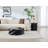 35" Black Round Coffee Table