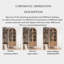 Bois massif + vitrines en verre-120232450