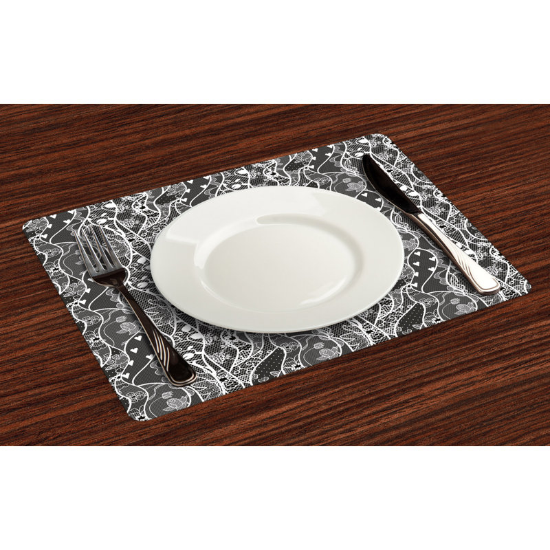 Polyester Abstract Rectangle Placemat