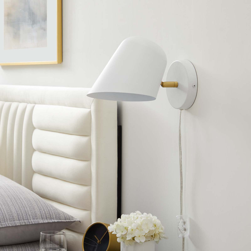 Applique murale pivotante Briana, Blanc