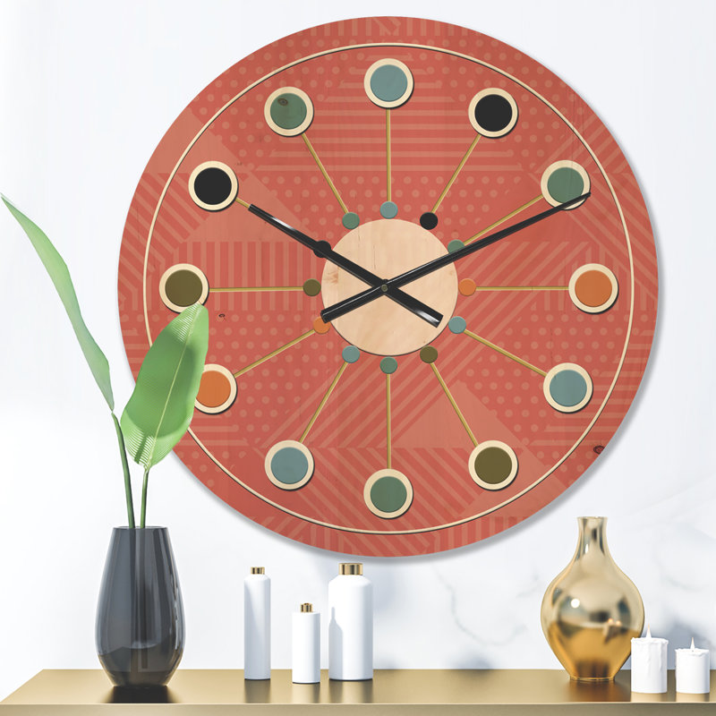 Solid Wood Wall Clock, Medium