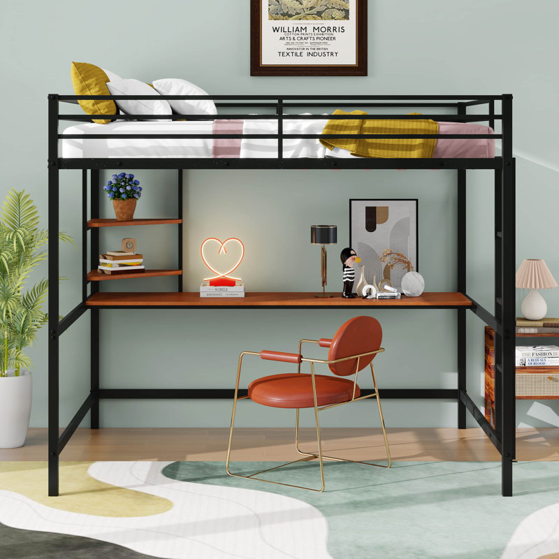 Lit mezzanine enfants aires, Lit double, Noir