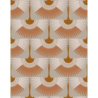 Kegan 7m x 75cm Matte Crane Bird Wallpaper Roll