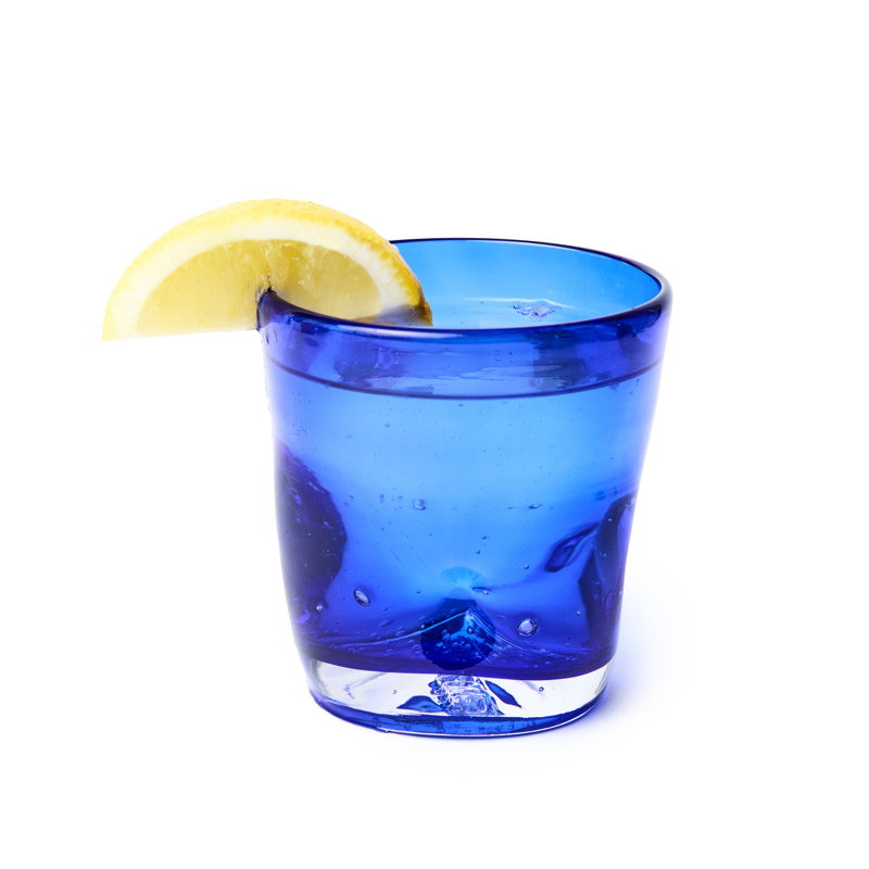 Glass Drinking Glass, Dark Blue