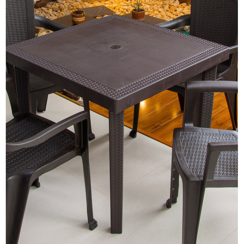 Rattan Square Table